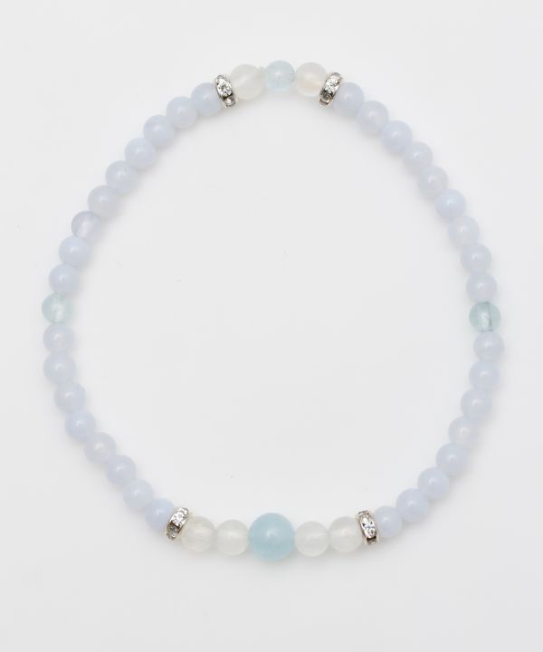 Gelang dan Kalung Aquamarine KISHA-TANREI oleh 岩座 - Ametsuchi