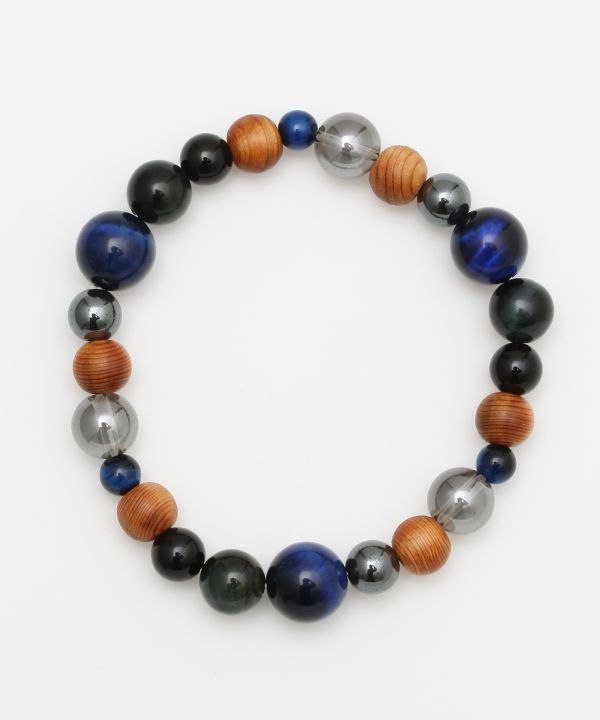 威風堂々 - Lapis Tiger Eye Bracelet Bangles & Bracelets by 岩座 - Ametsuchi