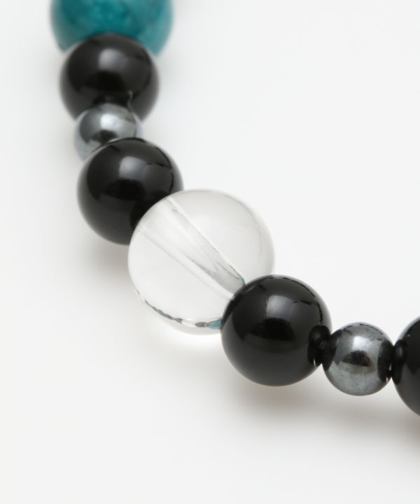 Apatite x Crystal Octagram Bracelet Bangles & Bracelets by 岩座 - Ametsuchi
