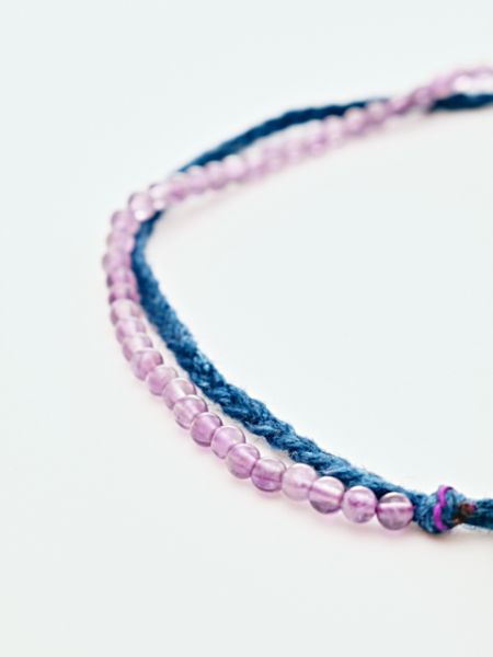 INDIGO Dye Hemp Cotton Strings Anklet