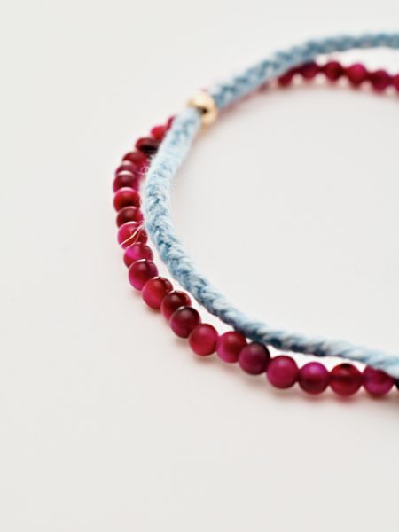 INDIGO Dye Hemp Cotton Bracelet