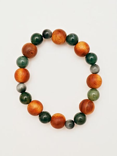 YAKUSUGI Octagram Moss Agate Bracelet Bangles & Bracelets by 岩座 - Ametsuchi