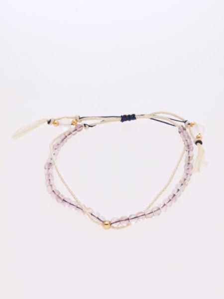 Birthstone Silk Braid Bracelet - FEB