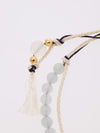 Mar Birthstone Silk Code Braid Bracelet - Aquamarine