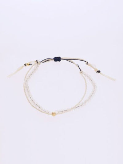 Jun Birthstone Silk Code Braid Bracelet - Moonstone
