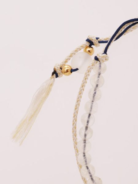 Jun Birthstone Silk Code Braid Bracelet - Moonstone