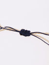 Bracelet en tresse de soie avec pierre de naissance -- octobre