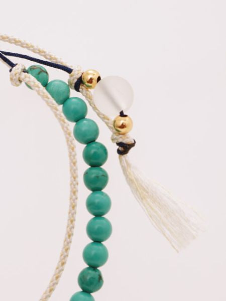 Dec Birthstone Silk Code Braid Bracelet-Turquoise