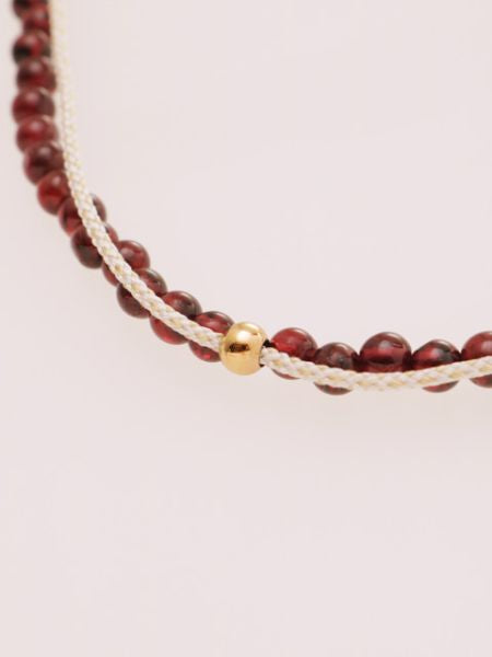 Birthstone Silk Braid Anklet- JAN Anklets by 岩座 - Ametsuchi