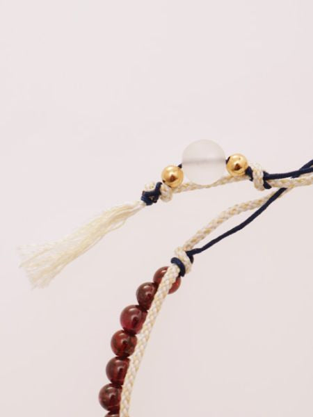 Birthstone Silk Braid Anklet- JAN Anklets by 岩座 - Ametsuchi