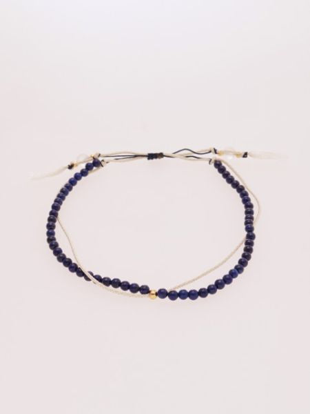 Birthstone Silk Braid Anklet- SEP