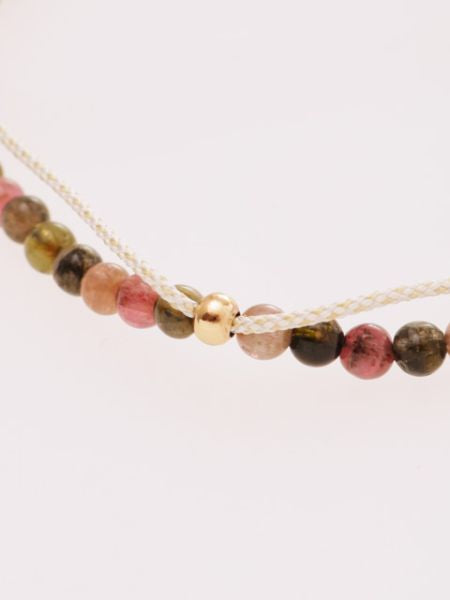 Birthstone Silk Braid Anklet- OCT