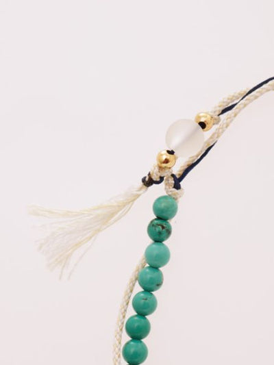 Menghasilkan Batu Sutera String Anklet Disember Turquoise