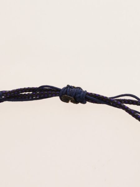 Silk Code Braided Anklet with White Tiger Eye