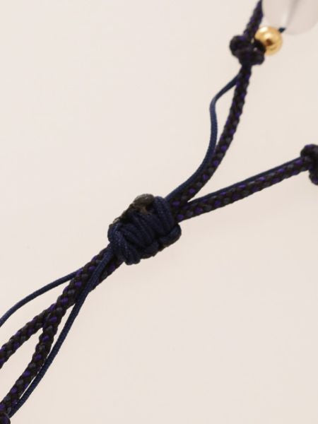 Silk String KUMIHIMO Braid Anklet Lapis Tiger Eye Anklets by 岩座 - Ametsuchi