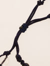 Seide KUMIHIMO Braid 6mm Black Onyx Armband
