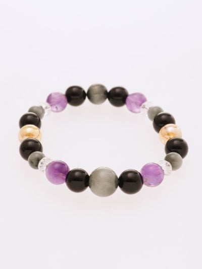 White Tiger Eye x Golden Aura Crystal Bracelet Bangles & Bracelets by 岩座 - Ametsuchi