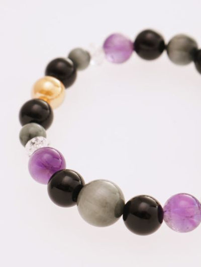White Tiger Eye x Golden Aura Crystal Bracelet Bangles & Bracelets by 岩座 - Ametsuchi