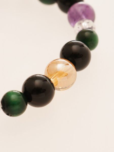 RINKA - Bracelet œil de tigre vert