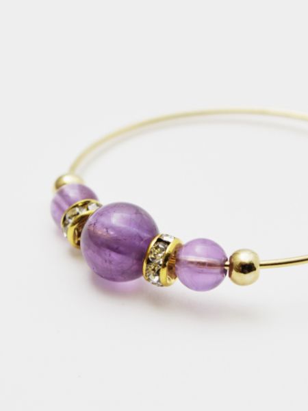 탄생석 크리스탈 후프 이어링