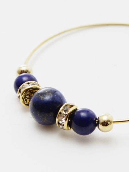 탄생석 크리스탈 후프 이어링