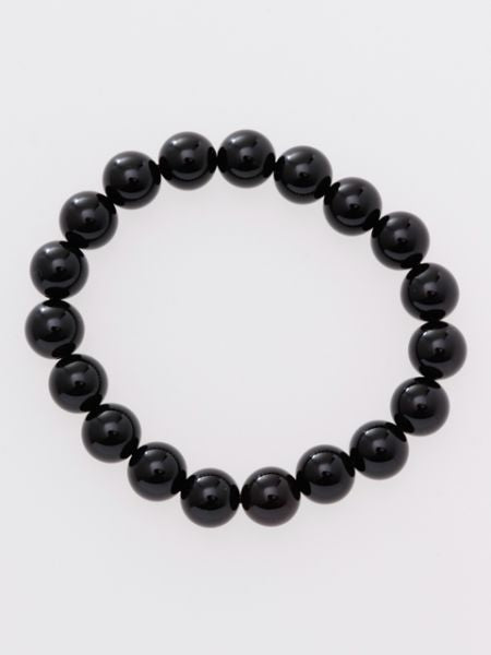 10mm Shandong Black Crystal Bracelet Bangles & Bracelets by 岩座 - Ametsuchi
