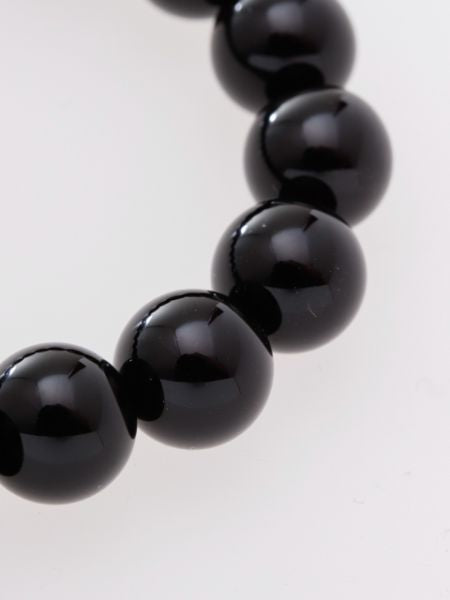 10mm Shandong Black Crystal Bracelet Bangles & Bracelets by 岩座 - Ametsuchi