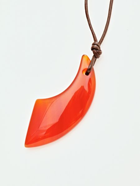 Gemstone Horn Shaped Necklace