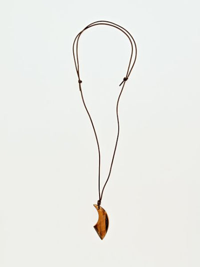 Edelstein Horn geformte Halskette