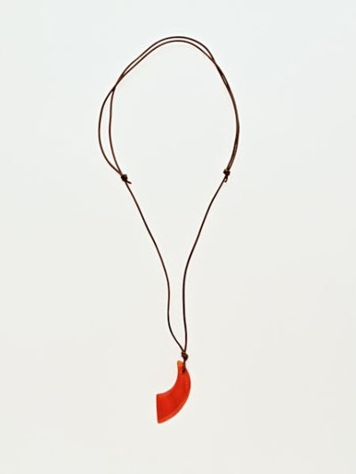 Edelstein Horn geformte Halskette