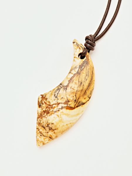 Gemstone Horn Shaped Necklace