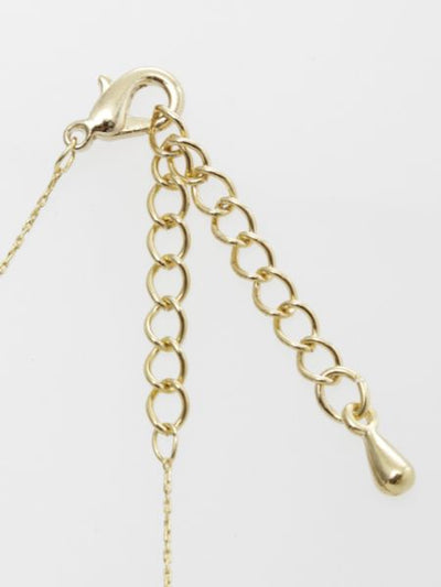 Asymmetrical Gem Stone Charm Necklace