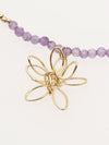 Wireworked Flower x Gemstone Bracelet