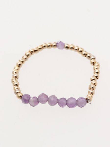 Beaded Gemstones Ring Rings by 岩座 - Ametsuchi