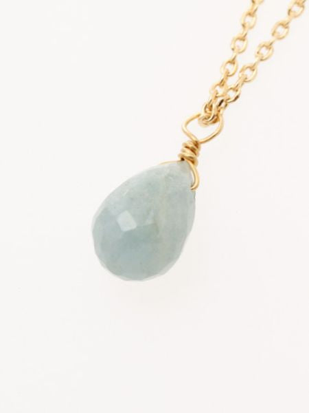 Drop Cut Gemstone Necklace Necklaces by 岩座 - Ametsuchi