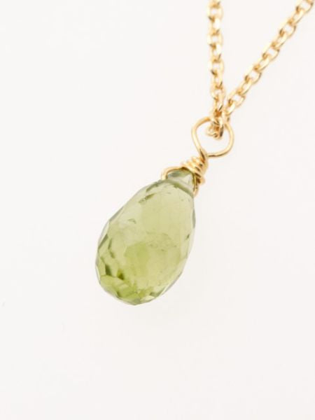 Drop Cut Gemstone Necklace Necklaces by 岩座 - Ametsuchi
