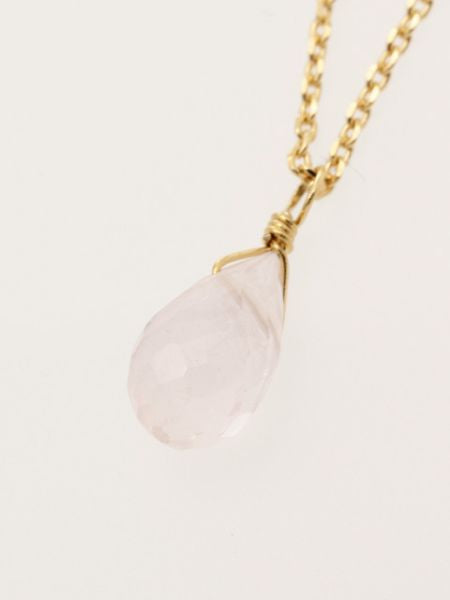 Drop Cut Gemstone Necklace Necklaces by 岩座 - Ametsuchi