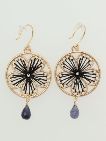 Floral Earrings Earrings by 岩座 - Ametsuchi