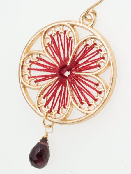 Floral Earrings Earrings by 岩座 - Ametsuchi