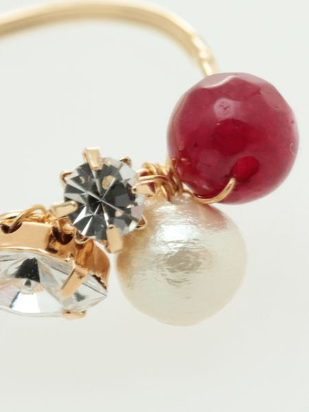 Gemstone x Cotton Pearl Ring