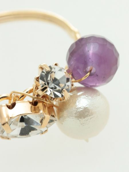 Gemstone x Cotton Pearl Ring