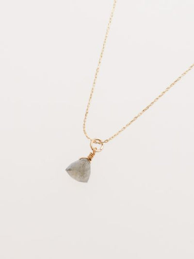 Triangle Cut Gemstone Necklace