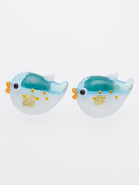 Auspicious Charm Glass Earrings