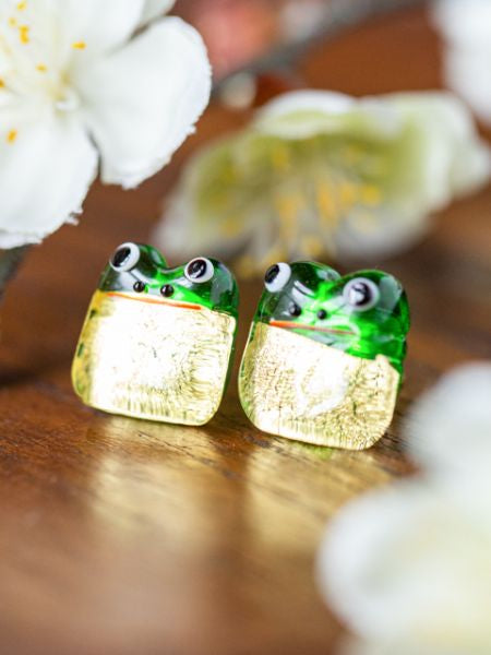 Auspicious Charm Glass Earrings