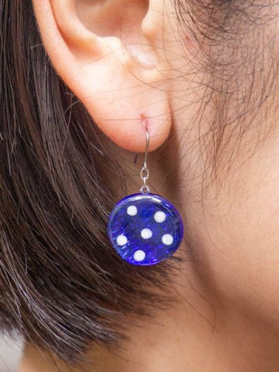 OHAJIKI Flat Marble Earrings