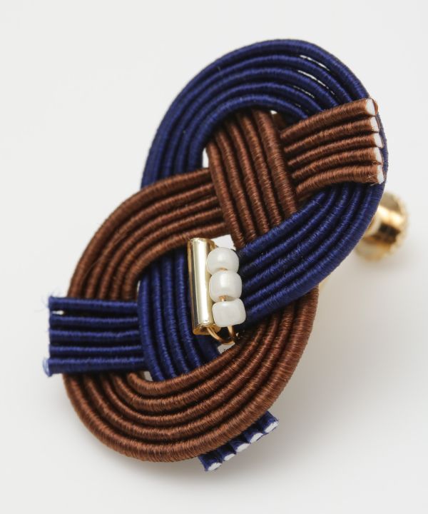 Bi Color MIZUHIKI Clip Earrings