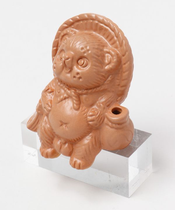 SHIGARAKI Ware Sitting TANUKI - Yellow