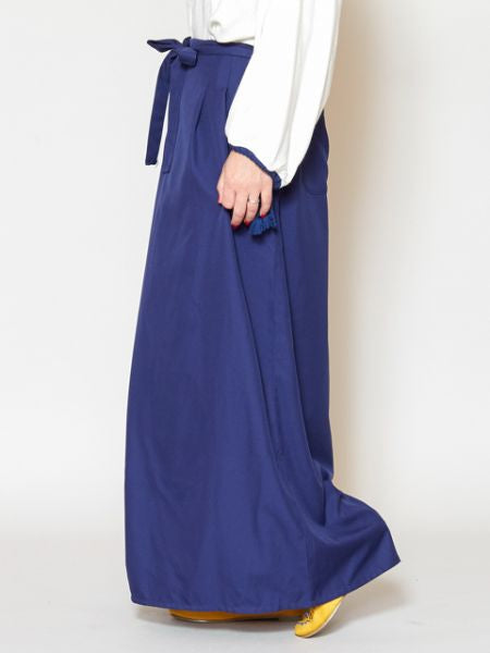 KIMONO Wide Pants - Back Pockets for Hip-up Effect