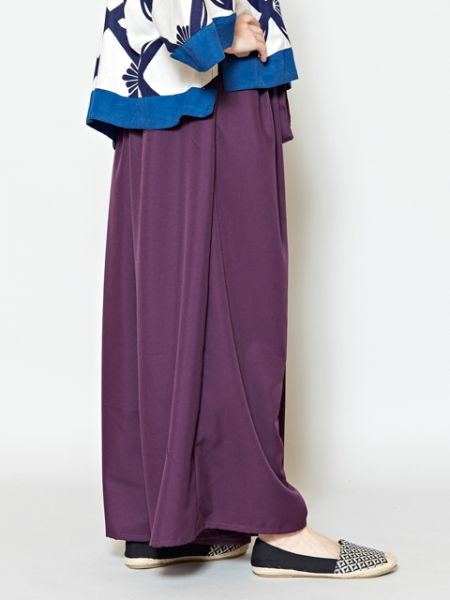 KIMONO Wide Pants - Back Pockets for Hip-up Effect