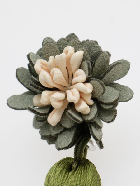 Boucles d'oreilles à pampilles chrysanthème